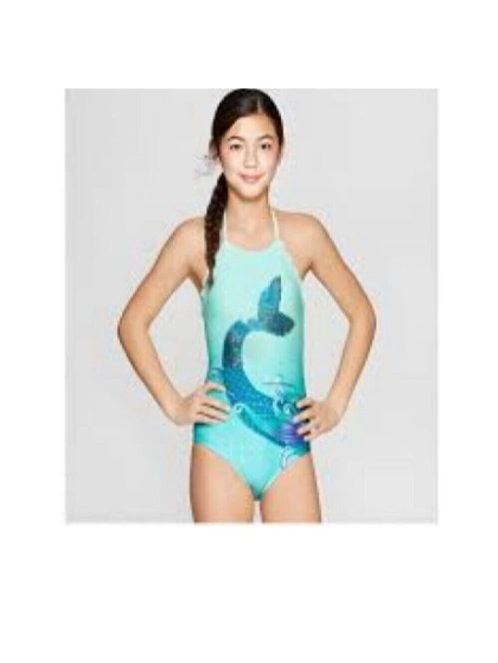 **Cat & Jack** Aqua Mermaid Swimsuit NWT L & XL NWT